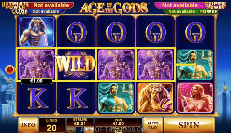 Age of the Gods slots play demo free